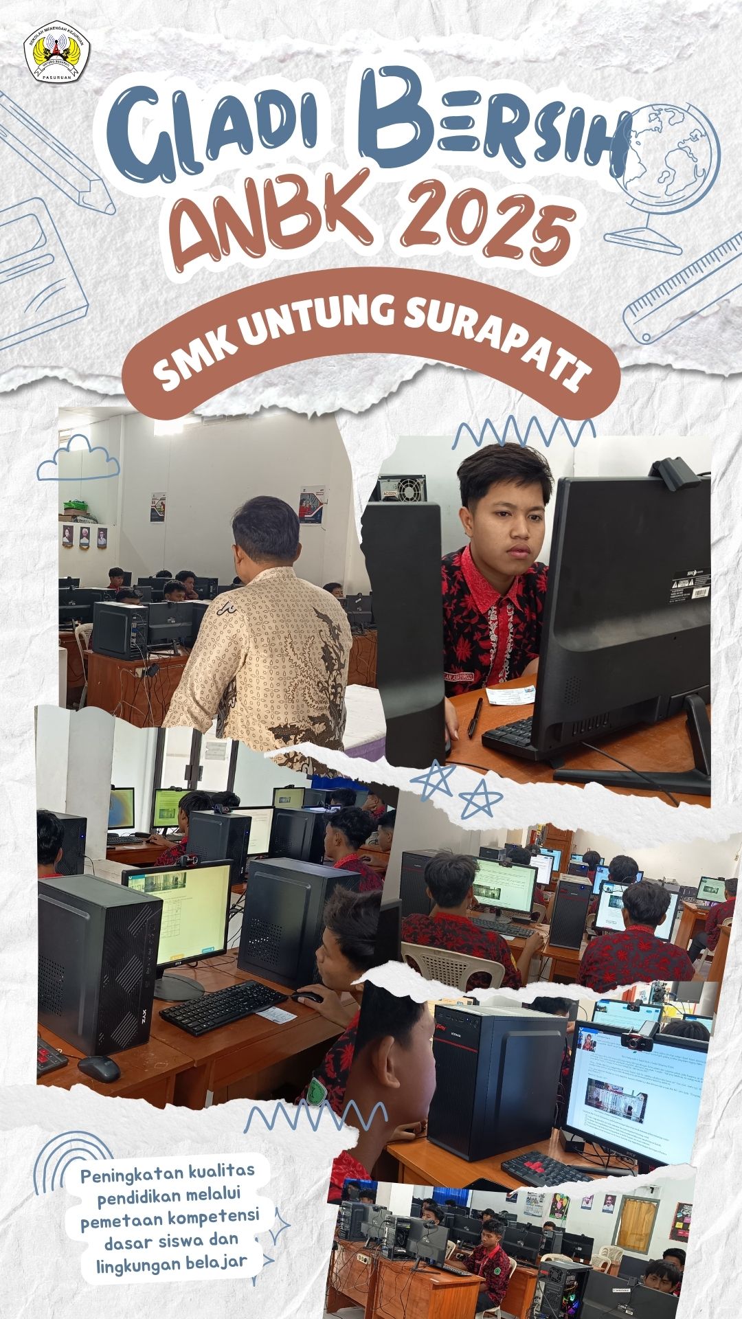 Pelaksanaan Gladi Bersih Asesmen Nasional Berbasis Komputer (ANBK) 2025