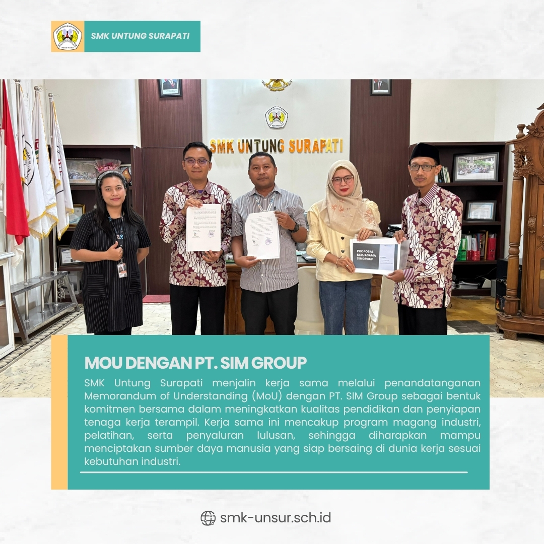 MoU dengan PT. SIM Group untuk Tingkatkan Kompetensi Siswa