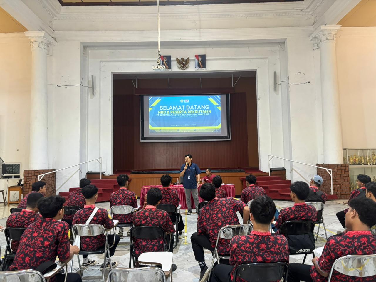 Rekrutmen PT Surganya Motor Indonesia (Planet Ban) di SMK Untung Surapati Pasuruan