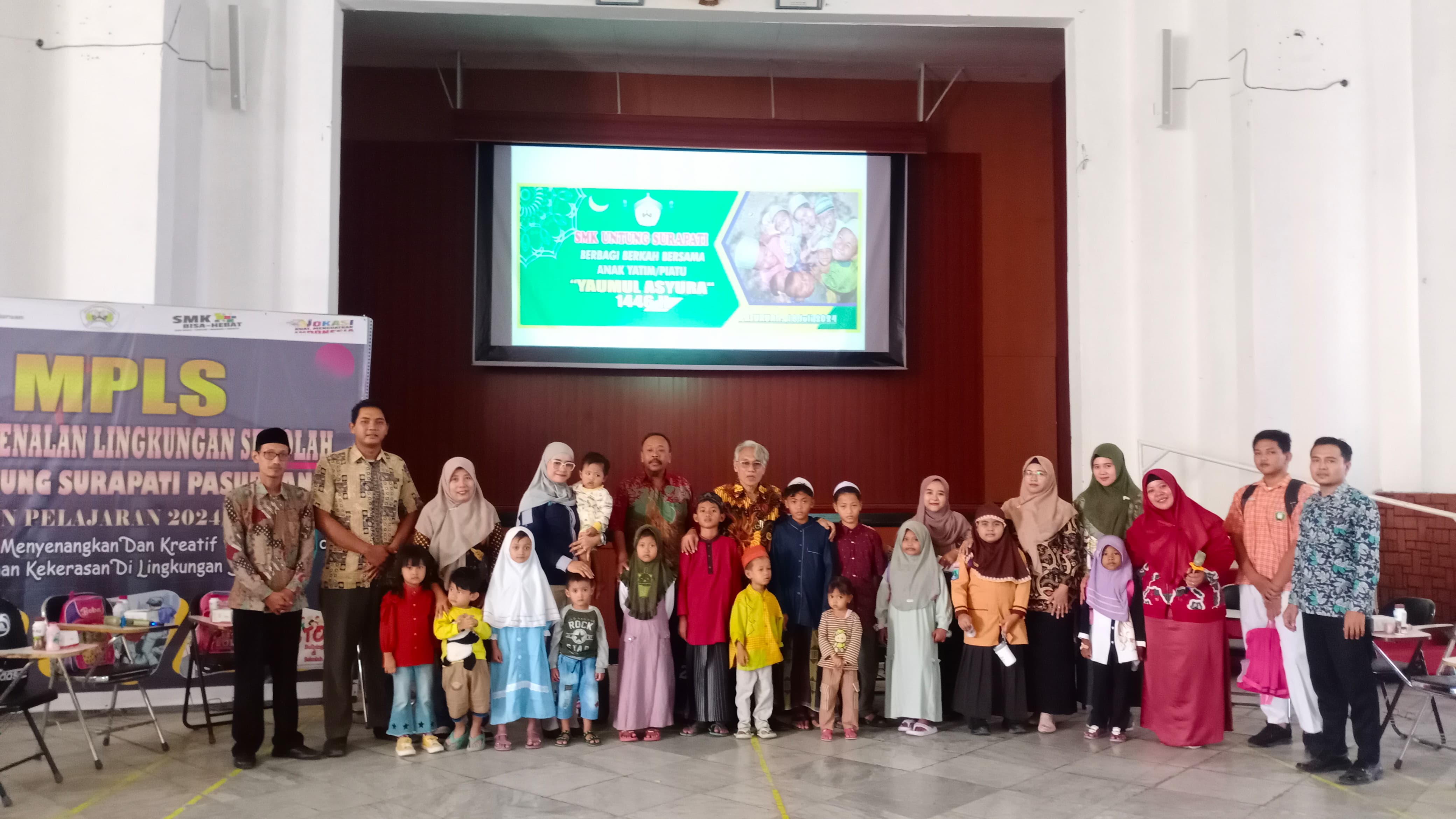 BERBAGI BERKAH BERSAMA ANAK YATIM PIATU DI SMKS UNTUNG SURAPATI