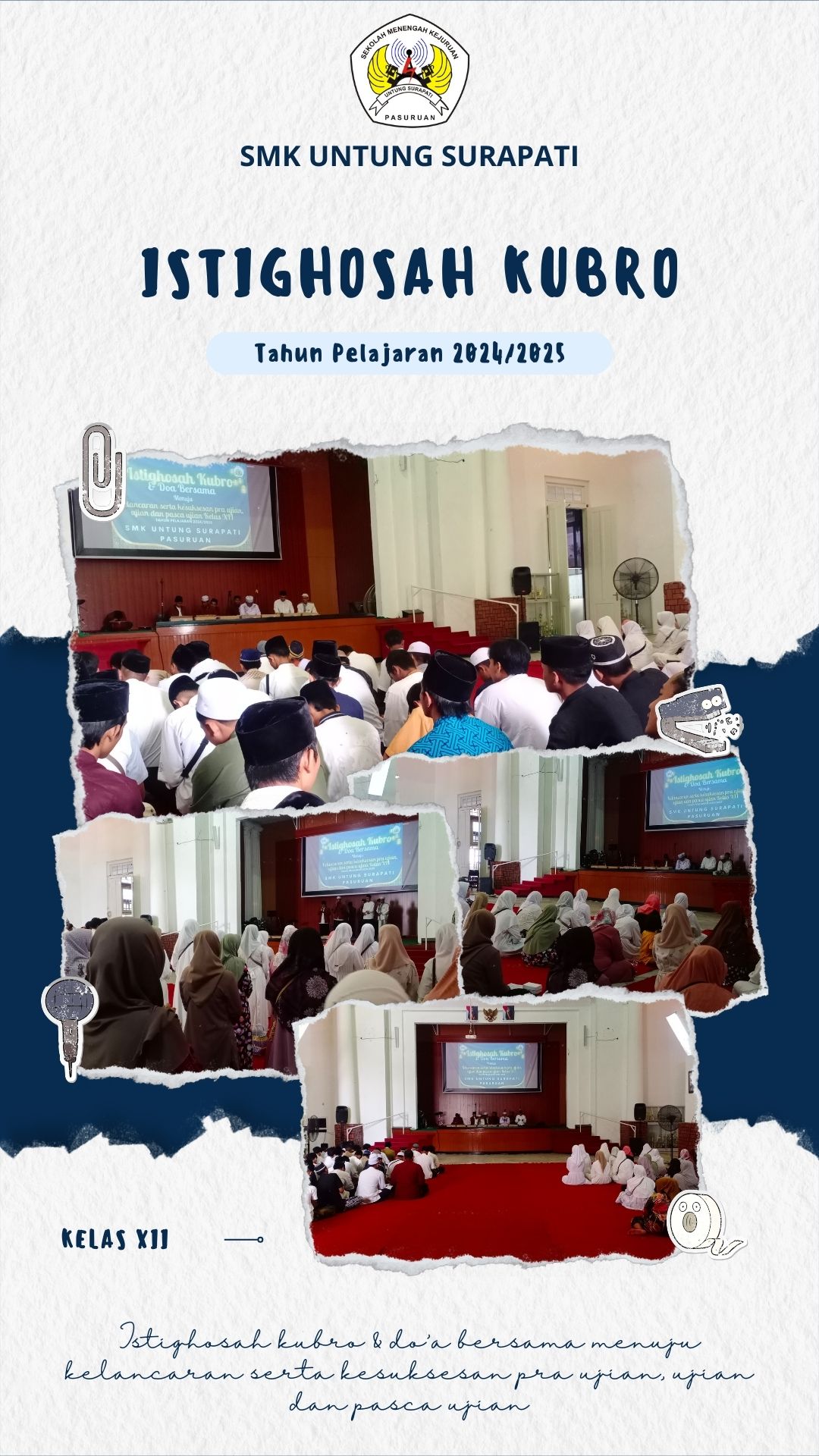 Istighotsah Sebagai Sarana Muhasabah Dan Doa Bersama Kelas XII