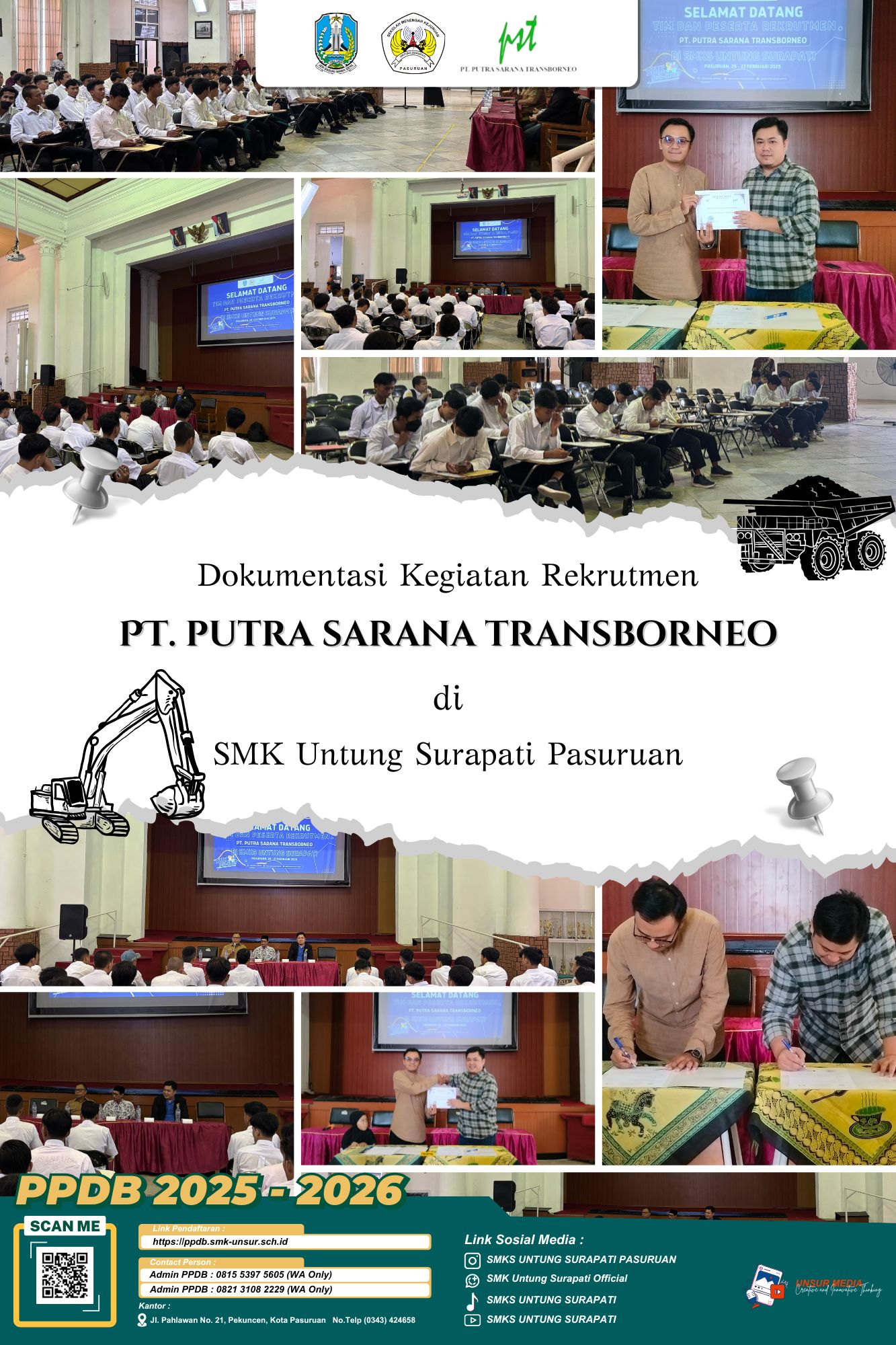 Kolaborasi SMK Untung Surapati & PT. Putra Sarana Transborneo: Buka Pintu Karier di Dunia Pertambangan